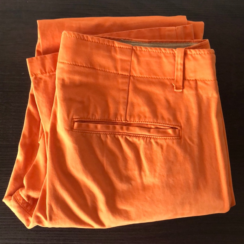 GAP Lived In Slim Chinos 28x30 Orange